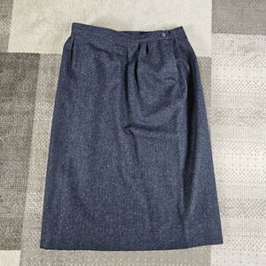 VINTAGE PENDLETON 100% VIRGIN WOOL SKIRT Womens‎ SIZE 14 Gray Made in USA 70s